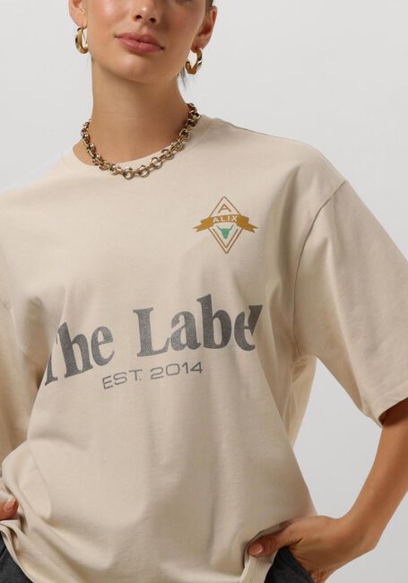 ALIX THE LABEL T-shirt LADIES KNITTED THEL LABEL T-SHIRT en beige - large