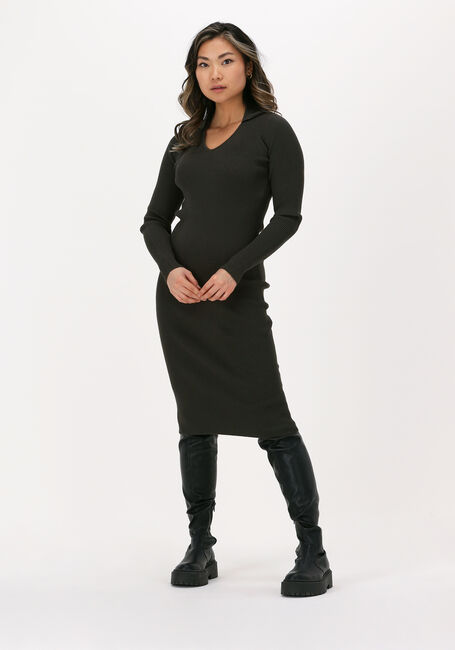 MSCH COPENHAGEN Robe midi AGGIE HARIKE V NECK DRESS Vert fonc&eacute; - large