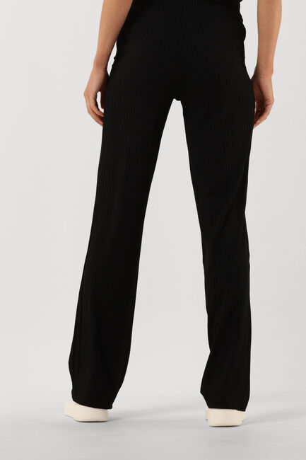 Zwarte CALVIN KLEIN Wijde broek SHINY RIB WIDE LEG PANTS - large