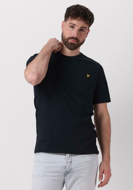 Donkerblauwe LYLE & SCOTT T-shirt PLAIN T-SHIRT - large