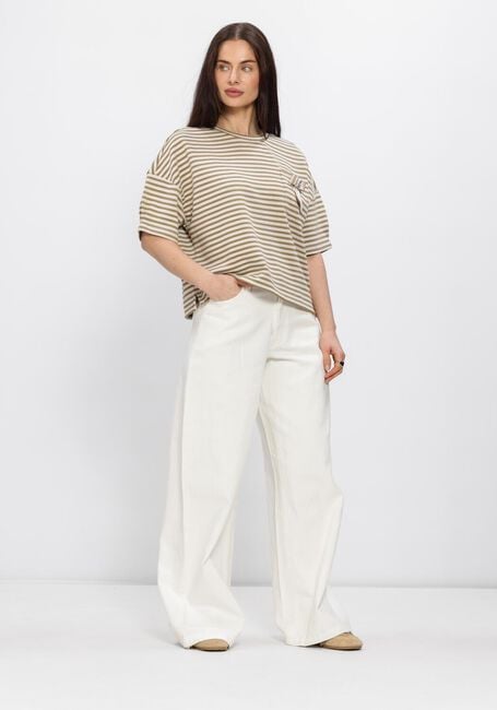 SUMMUM TOP STRIPED SCUBA Hauts & T-shirts en beige - large