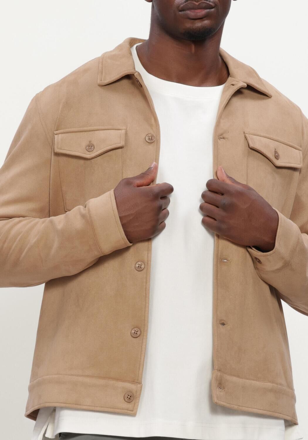 BLUE INDUSTRY Surchemise BLUE INDUSTRY SHIRTJACKET en camel - large
