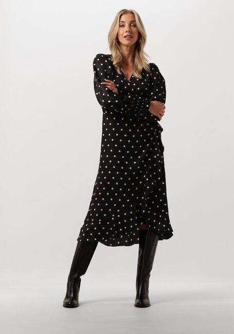 NEO NOIR Robe midi EVA RETRO DOT DRESS en noir - large