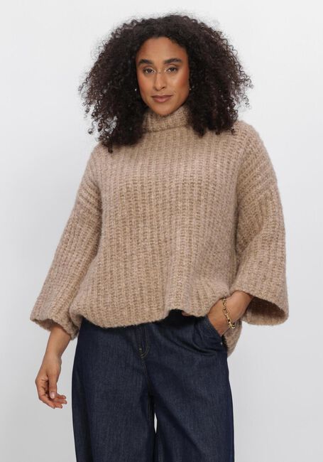 SUMMUM Pull OVERSIZED SWEATER CUSHY WOOL BLEND en beige - large