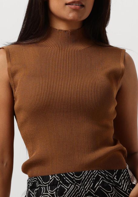 BRUUNS BAZAAR Haut RIVERS ADITI KNIT TOP en marron - large