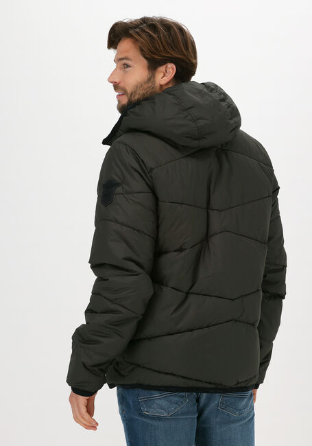 Donkergroene PME LEGEND Gewatteerde jas SHORT JACKET DREAMLIFTER ICON - large