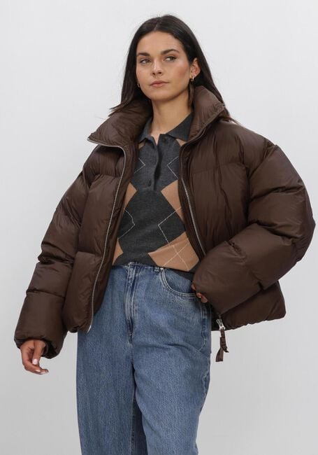 SECOND FEMALE RIYA PUFFER JACKET Vestes en marron - large