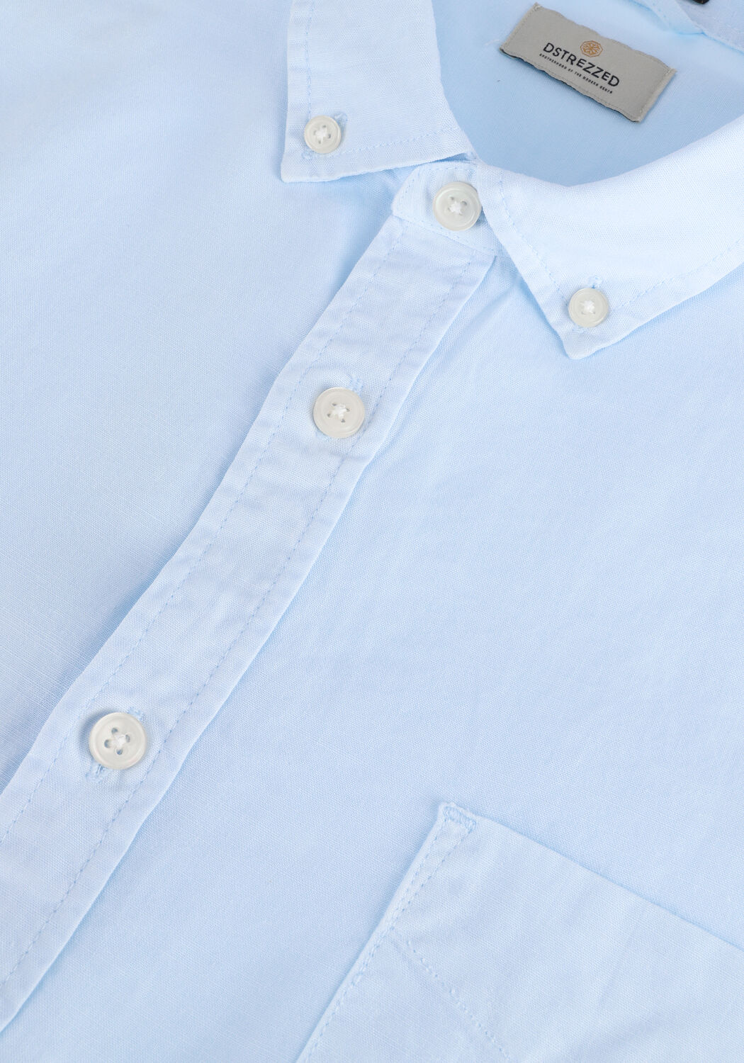 DSTREZZED Chemise d&eacute;contract&eacute; SHIRT BUTTON DOWN TENCEL en bleu - large