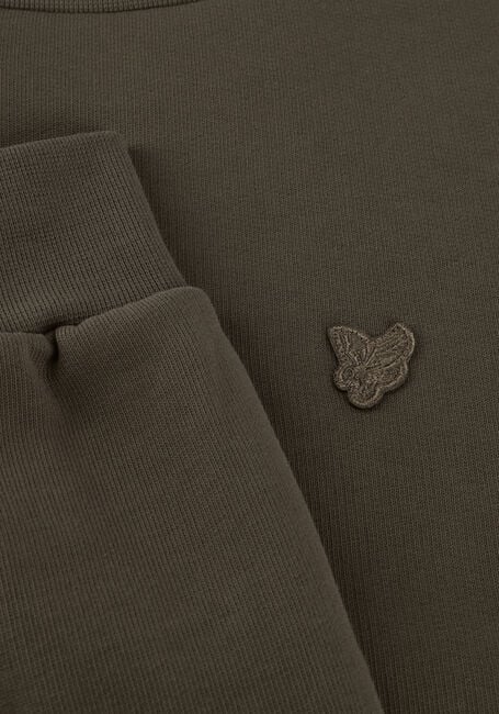 Khaki LYLE & SCOTT Sweater DROP SHOULDER CREW BOYS - large