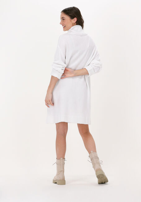 Witte NA-KD Mini jurk HIGH NECK KNITTED MINI DRESS - large