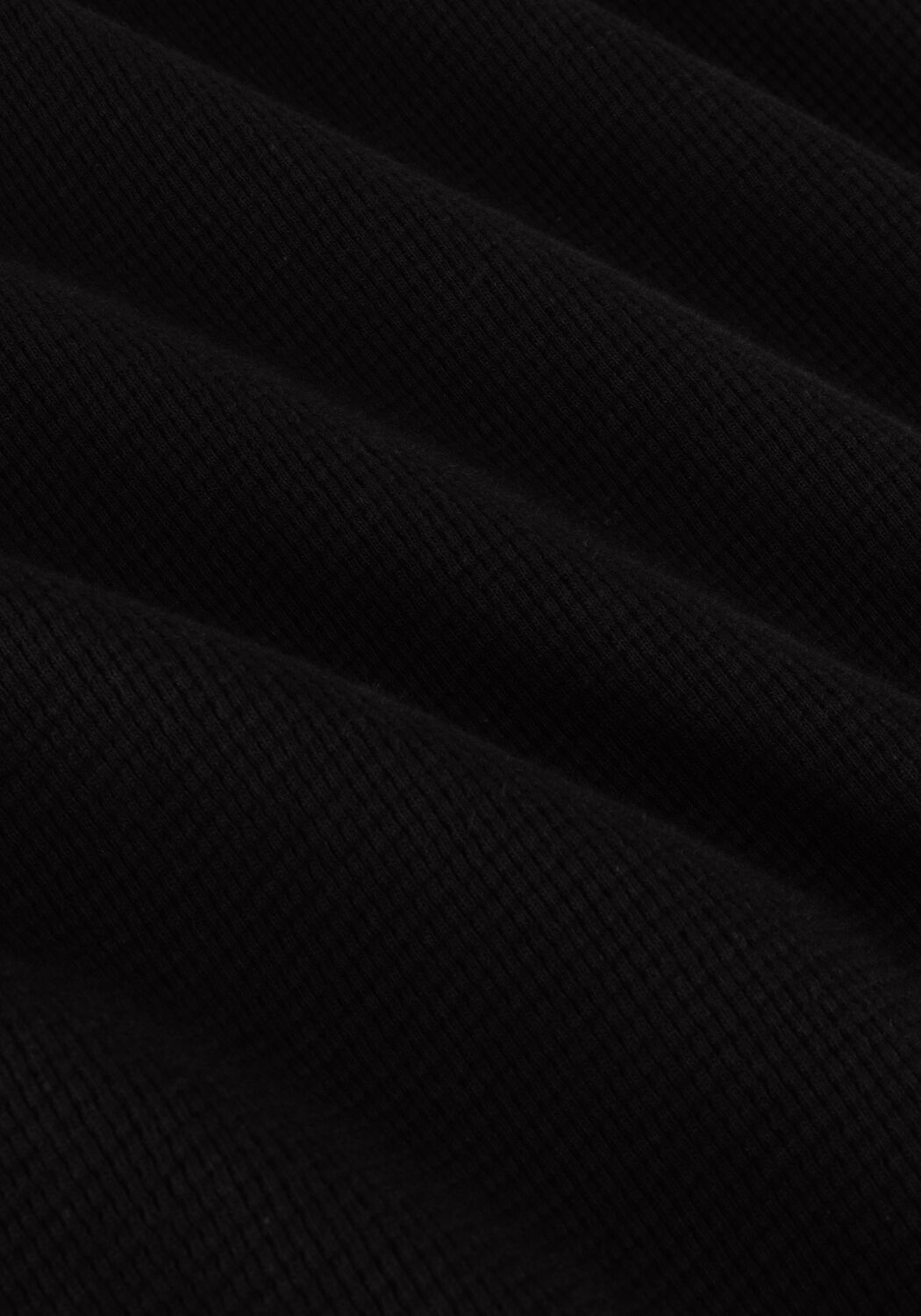 CALVIN KLEIN Pull WAFFLE LS BADGE POLO en noir - large