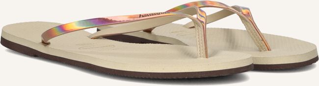 Beige HAVAIANAS Slippers YOU METALLIC Beige HAVAIANAS Slippers YOU METALLIC - large