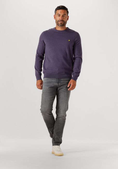LYLE & SCOTT Pull COTTON MERINO CREW NECK JUMPER en violet - large