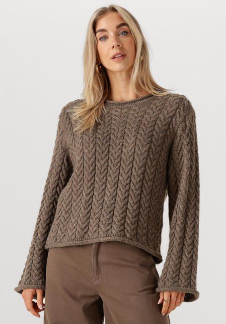 MODSTRÖM Pull KURTISMD O-NECK en marron - large