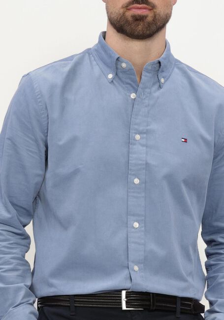 Blauwe TOMMY HILFIGER Casual overhemd SOLID CORDUROY RF SHIRT - large