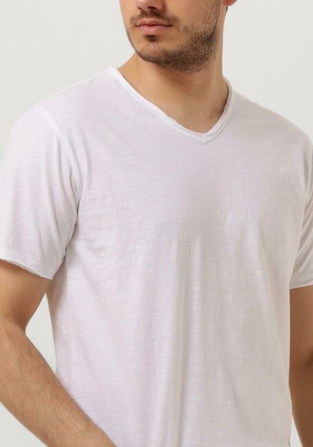 Witte DSTREZZED T-shirt STEWART ORGANIC SLUB JERSEY - large