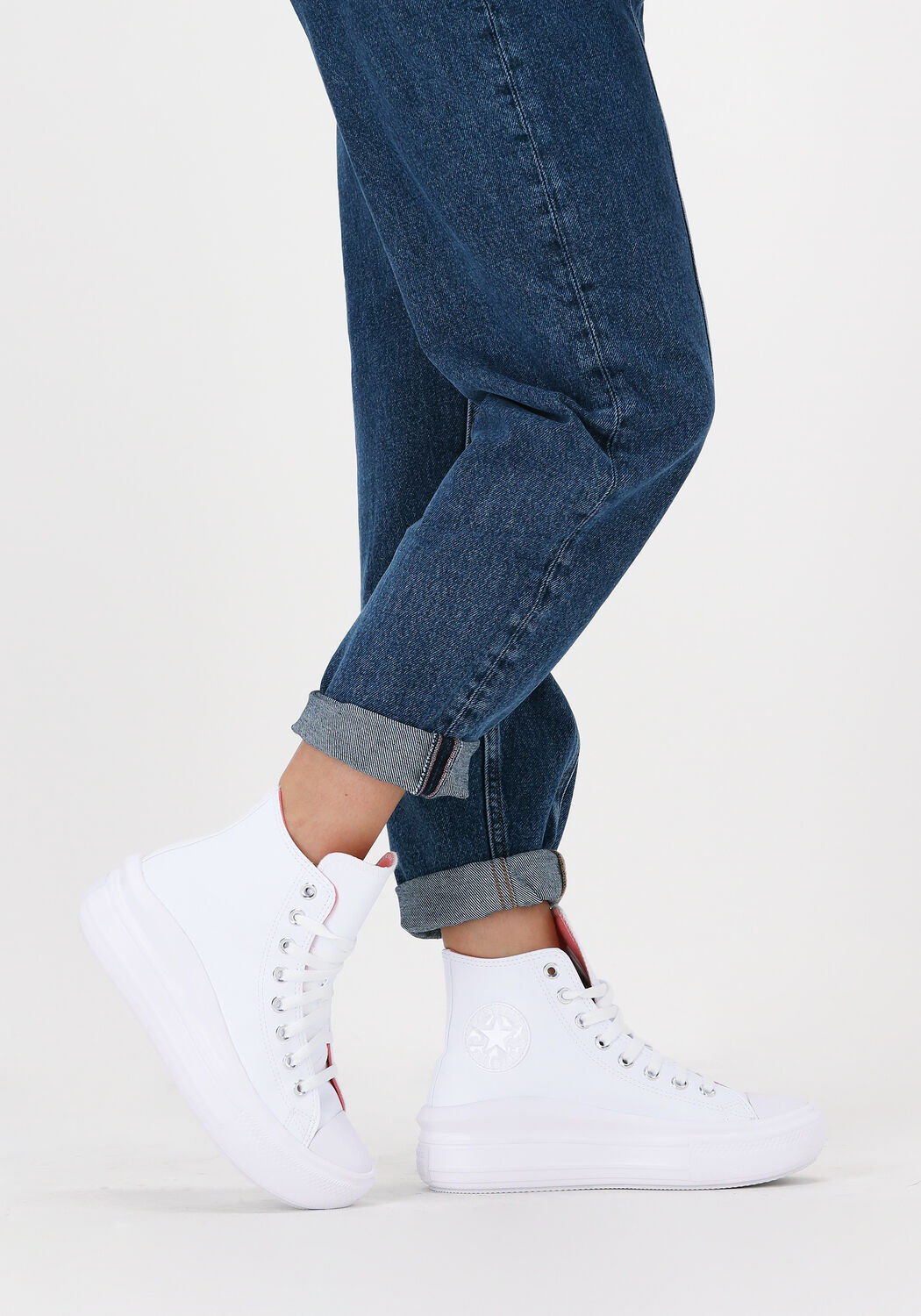 Converse shop wit hoog