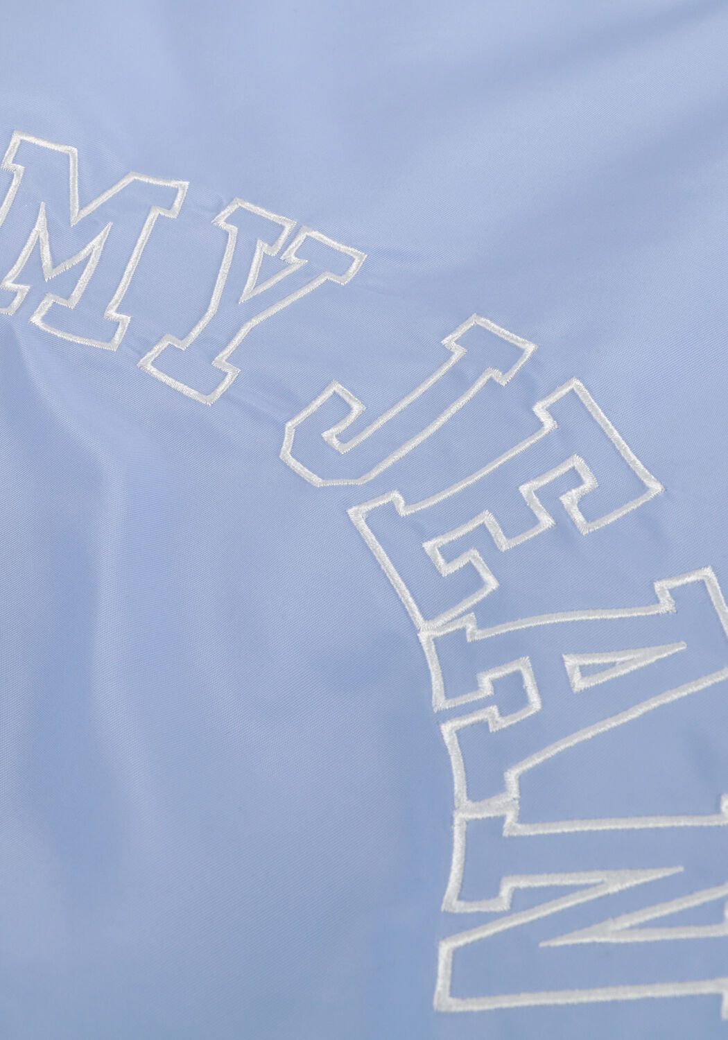 TOMMY JEANS Jack TJW GRAPHIC SATIN BOMBER JACKET en bleu - large