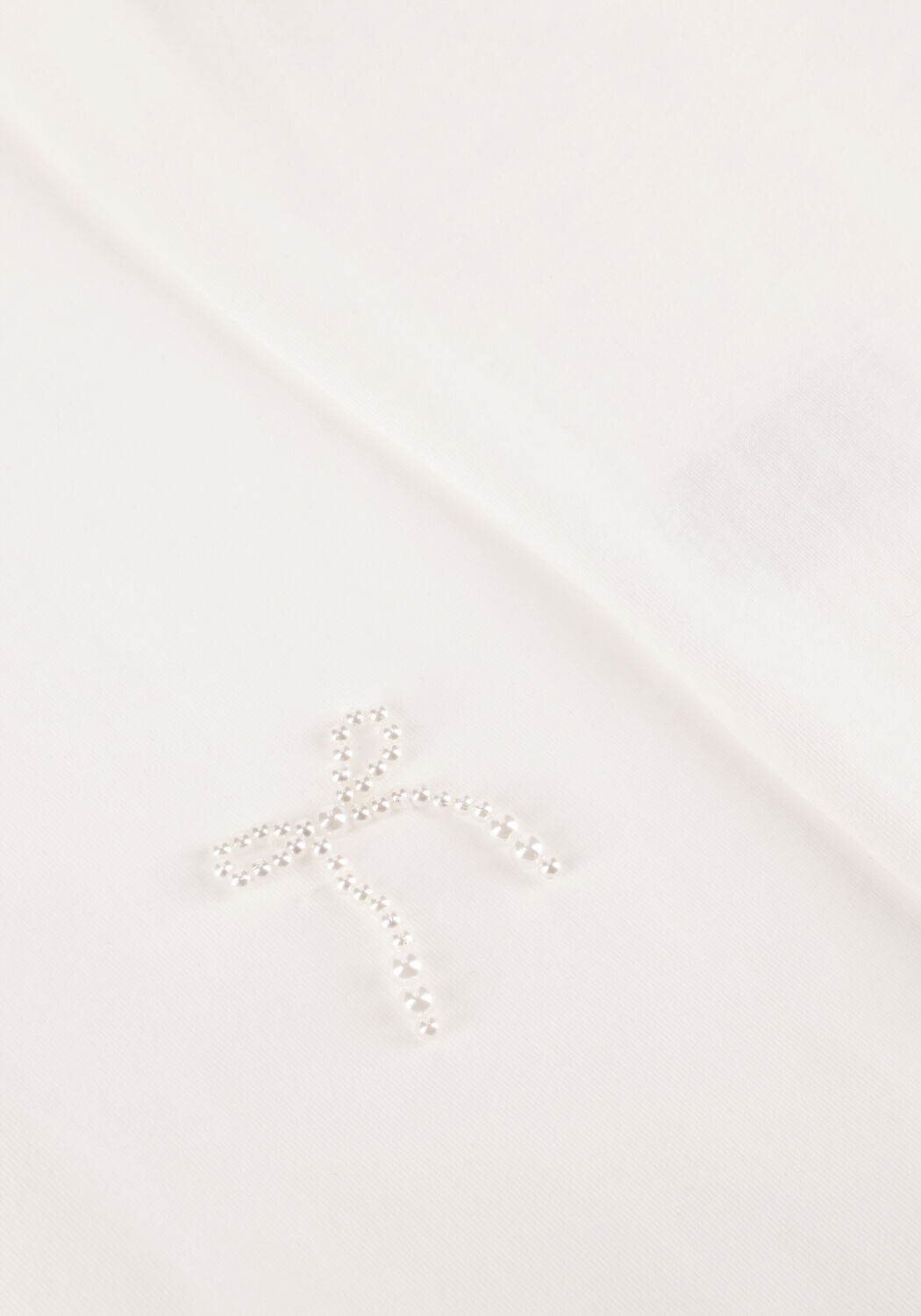 Witte HAUTE L'AMITI&Eacute; T-shirt PEARL BOW TEE - large