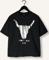 Zwarte ALIX THE LABEL T-shirt LADIES KNITTED SILVER BULL TSHIRT Zwarte ALIX THE LABEL T-shirt LADIES KNITTED SILVER BULL TSHIRT - medium