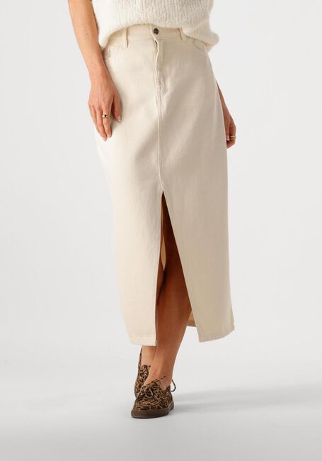 BY-BAR Jupe midi ELBA TWILL SKIRT Blanc - large