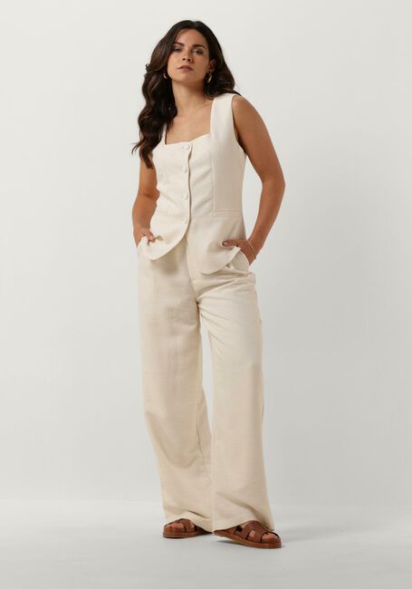 NEO NOIR Gilet LILY BOUCLE WAISTCOAT Blanc - large
