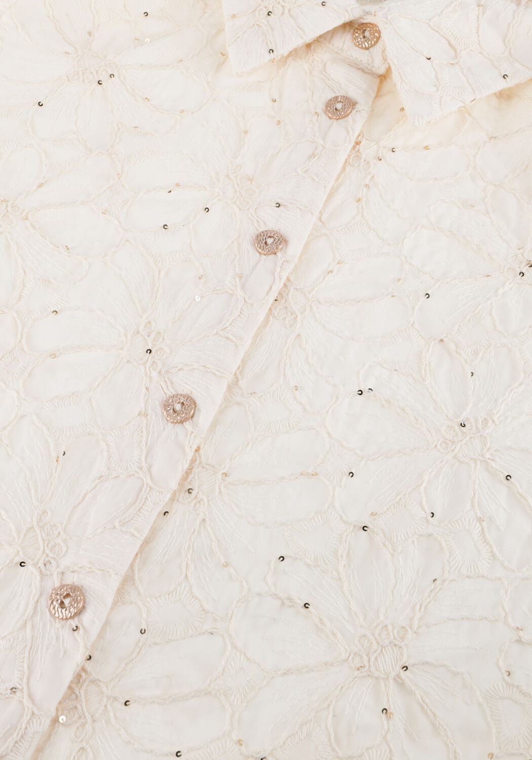 FREEBIRD WV-FLOWER-TAPE-SEQUINS-26-1 Blouses &Eacute;cru - large