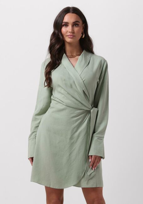 COLOURFUL REBEL Mini robe DORIN UNI WRAP MINI DRESS Menthe - large