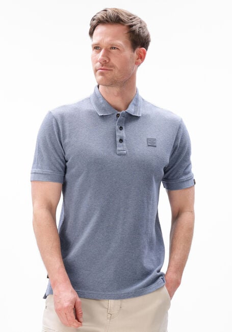 PME LEGEND Polo POPCORN JERSEY en bleu - large