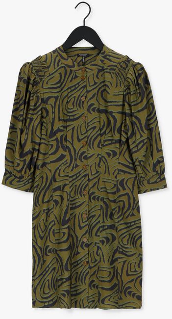 SCOTCH & SODA Mini robe PRINTED FITTED BUTTON-THROUGH  en vert - large
