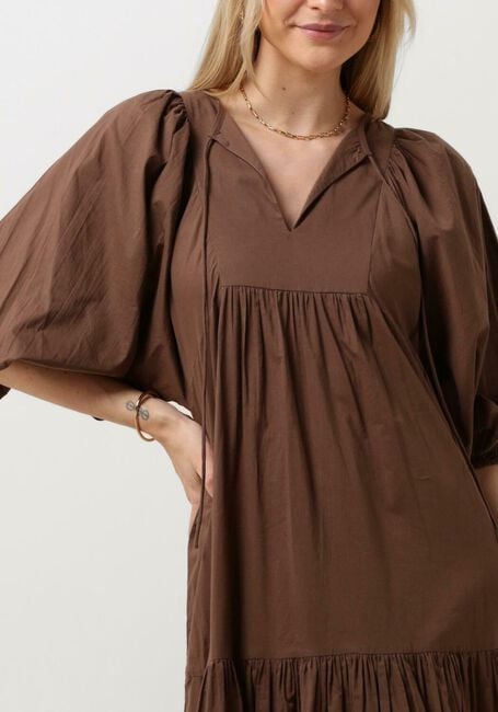 NOTRE-V Robe maxi NV-DENTE MIDI DRESS en marron - large