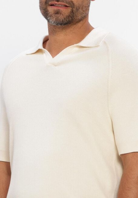 PROFUOMO Polo POLO OPEN COLLAR RIB &Eacute;cru - large
