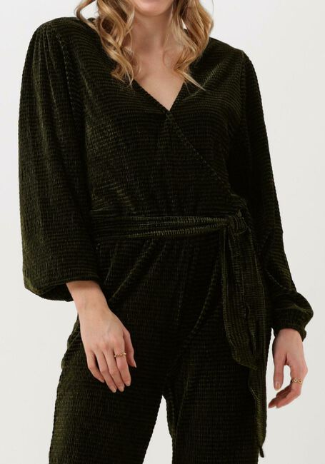 ANOTHER LABEL Combinaison PACHE JUMPSUIT L/S Vert foncé - large