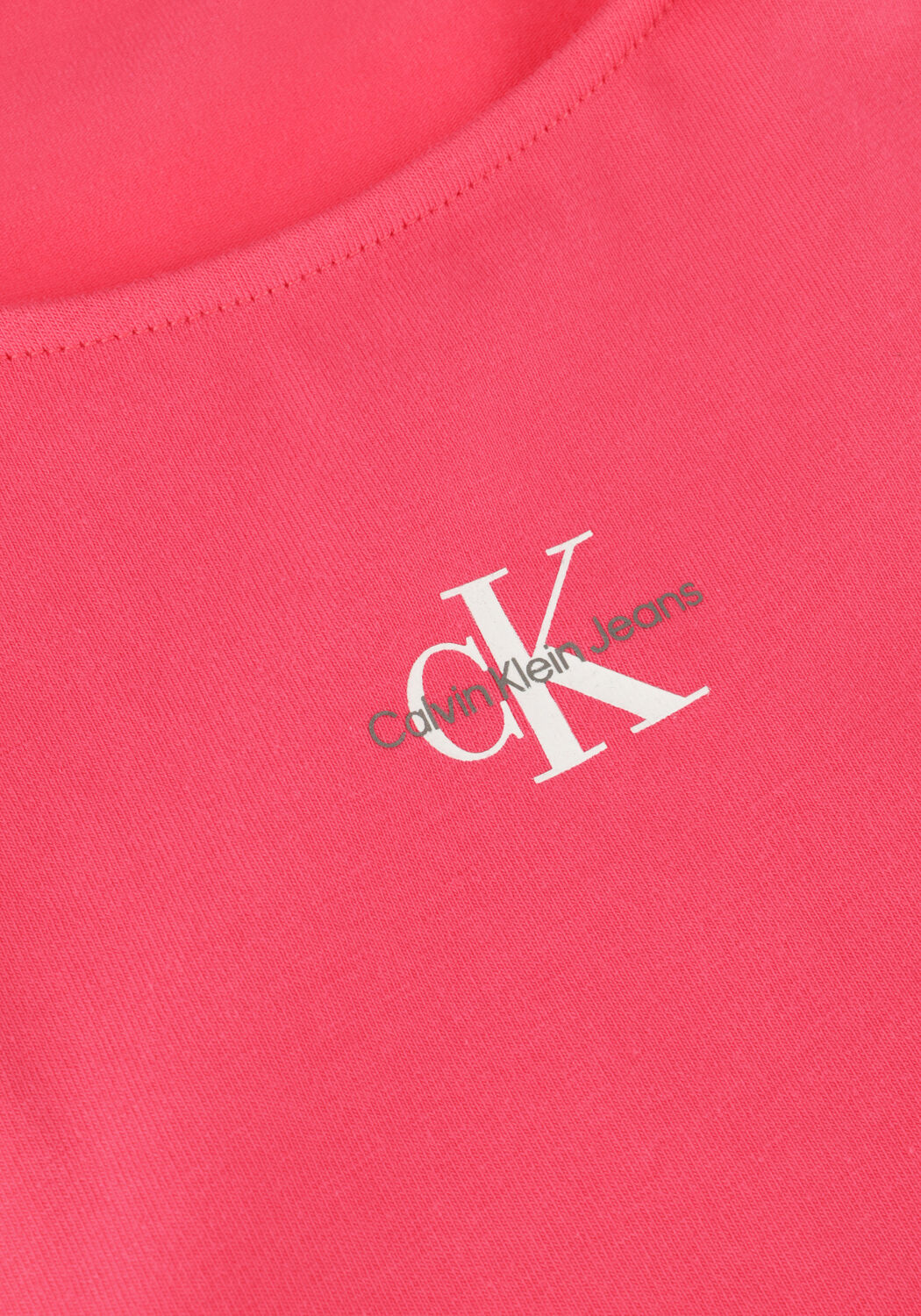 CALVIN KLEIN Haut MICRO MONOLOGO RACER BACK en rose - large