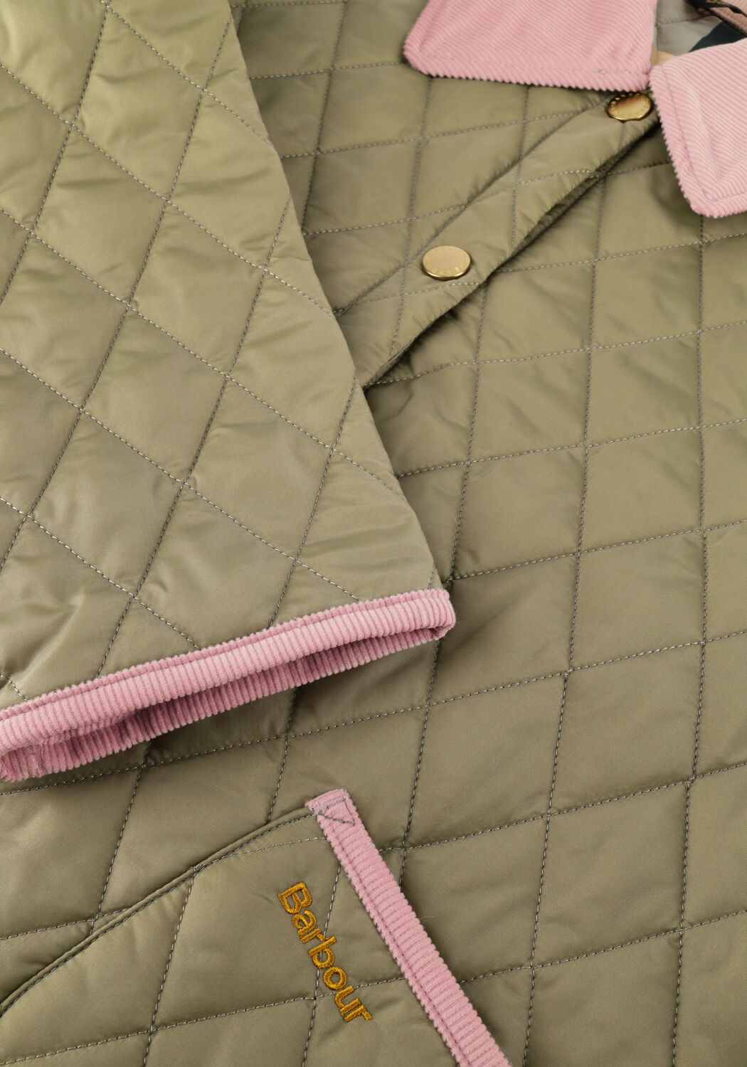 BARBOUR Jack ICONS CROPPED LEDDESDALE QUILTED JACKET Olive - large