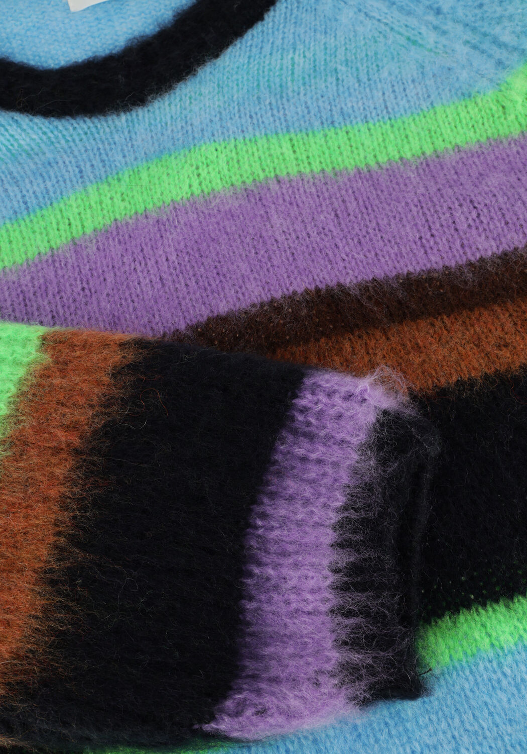 POM AMSTERDAM Pull PULLOVER - BRUSHED STRIPES en multicolore - large