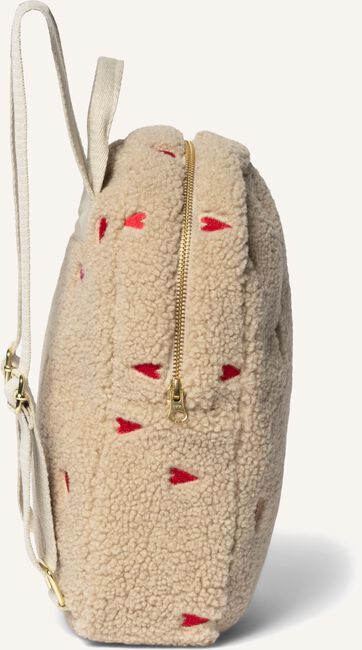 Beige STUDIO NOOS Rugtas TEDDY HEARTS MINI BACKPACK Beige STUDIO NOOS Rugtas TEDDY HEARTS MINI BACKPACK - large