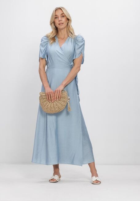 CO'COUTURE Robe maxi HERACC SS WRAP DRESS Bleu clair - large