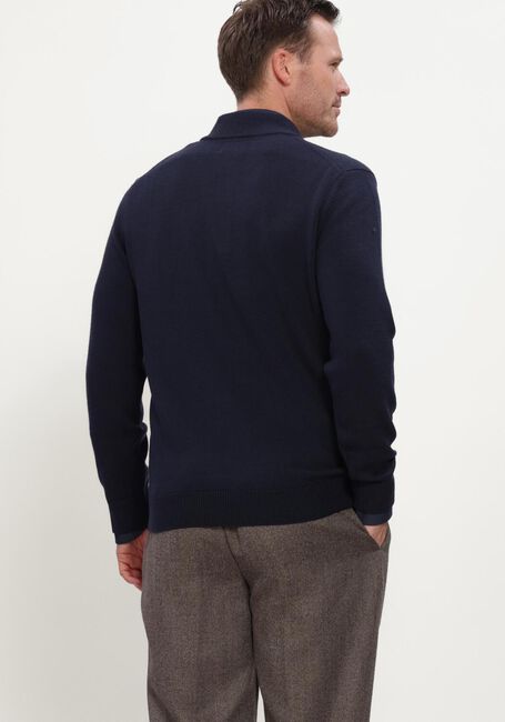 Donkerblauwe STEFANO LAURAN Trui DOUBLE KNIT ZIP - large