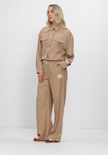 Camel ALIX THE LABEL Broeken/jumpsuits LADIES WOVEN 2 TONE PANTS - large