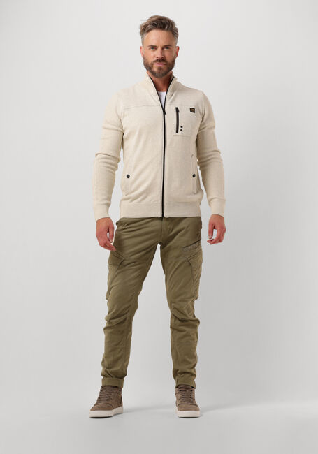 Beige PME LEGEND Vest ZIP JACKET KNIT SWEAT COMBINATION - large