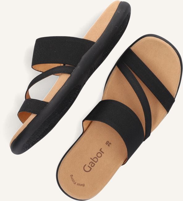Zwarte GABOR Slippers 702 Zwarte GABOR Slippers 702 - large