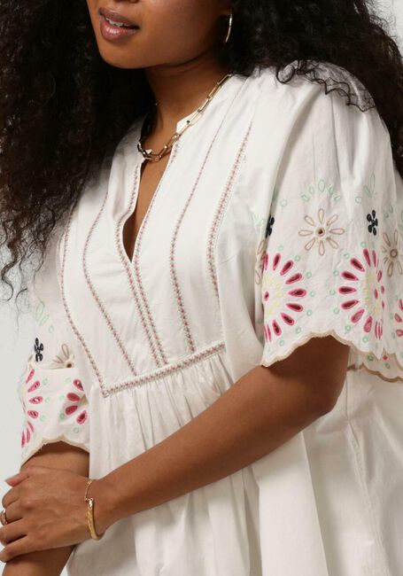 Gebroken wit SCOTCH & SODA Mini jurk BRODERIE MINI DRESS - large