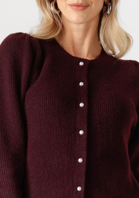 Bordeaux NEO NOIR Vest NUNA KNIT CARDIGAN - large