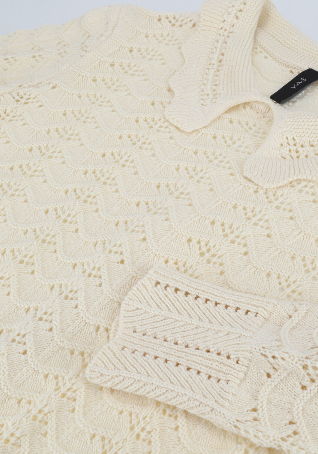 Gebroken wit Y.A.S. Trui YASGOTHAM LS KNIT PULLOVER S. - large