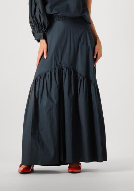 Blauwe BY-BAR Maxirok JOYA POPLIN SKIRT - large