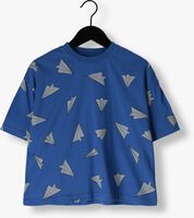 Blauwe Jelly Mallow T-shirt PAPER AIRPLANE T-SHIRT - medium