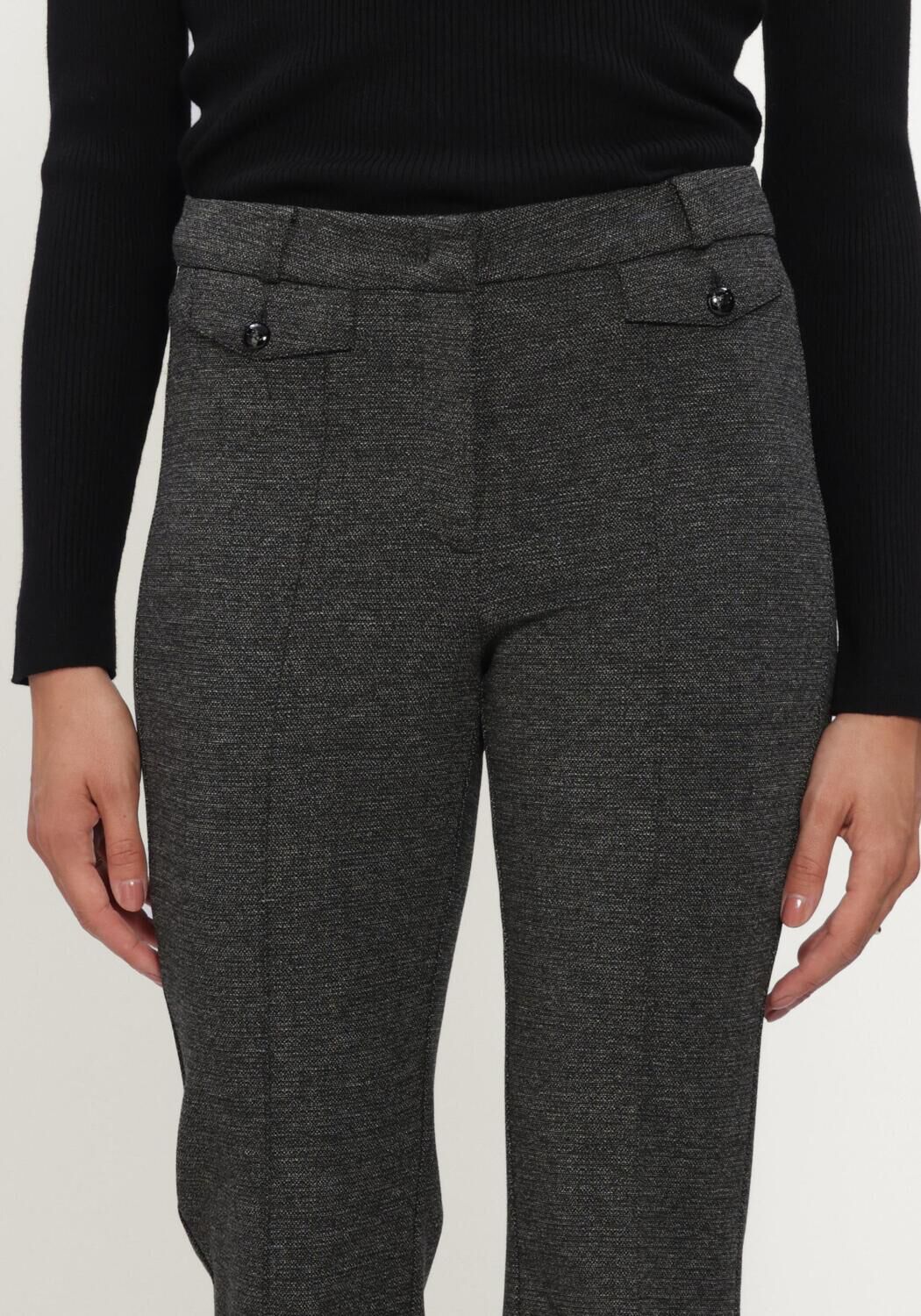 CAMBIO Pantalon &eacute;vas&eacute; FLEUR en noir - large