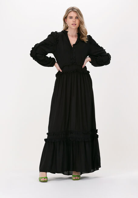 Zwarte EST'SEVEN Maxi jurk EST’VOLT DRESS LONG - large