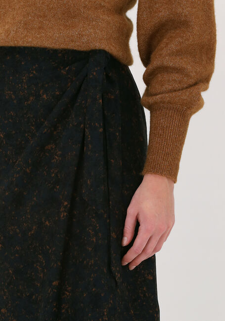 Zwarte ANOTHER LABEL Midirok ROSEAU SKIRT - large